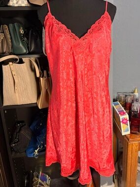 Vintage Victoria's Secret Scarlet Lace Slip